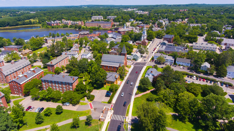Aerial view of Exeter, New Hampshire