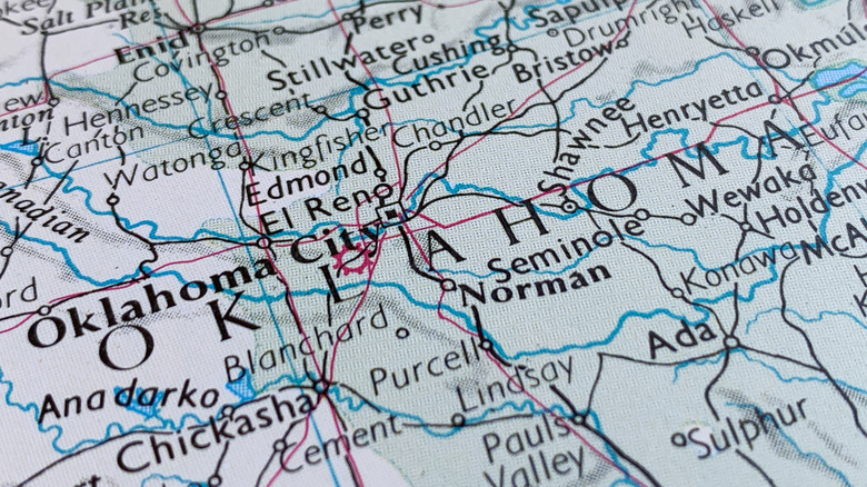 Oklahoma map