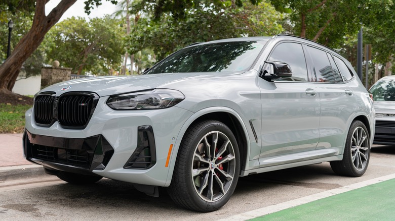 2022 grey BMW X3 M40i crossover car