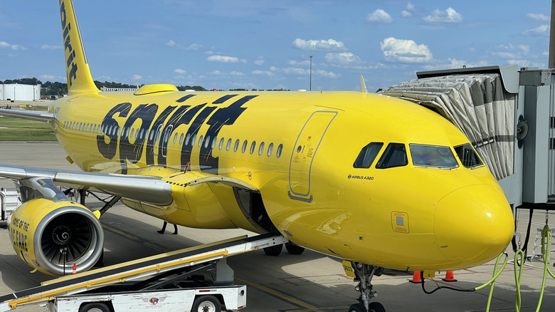 Spirit aircraft at airport