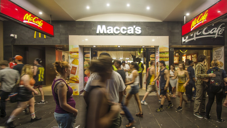A McDonald's "Macca's" restaurant in Melbourne, Australia.