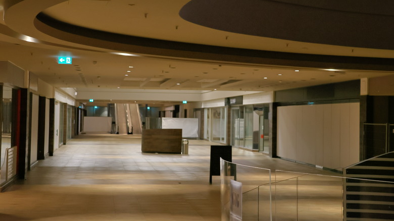 Interior of an abandoned mall