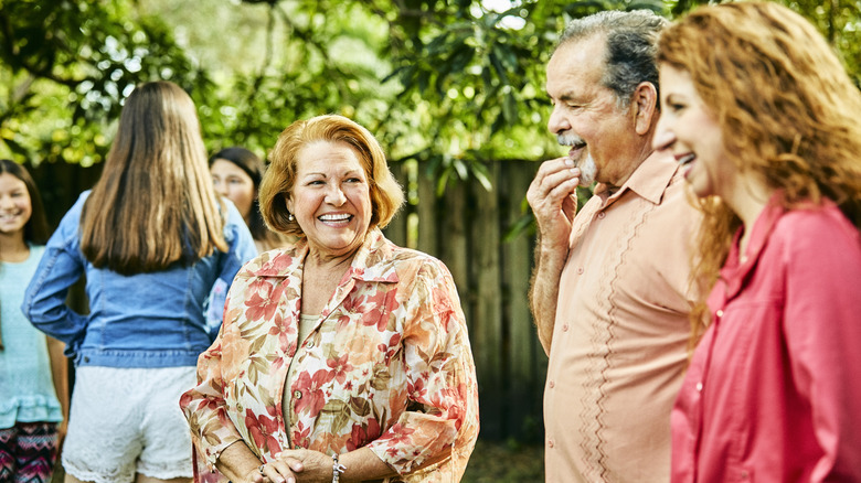 A gathering of older adults