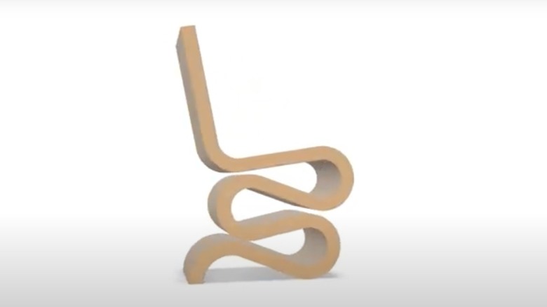 Frank Gehry's Wiggle Side Chair