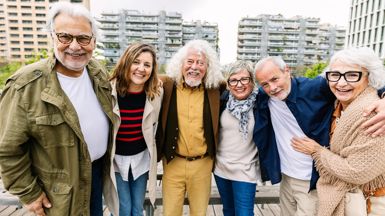Group of baby boomers standing for a photo