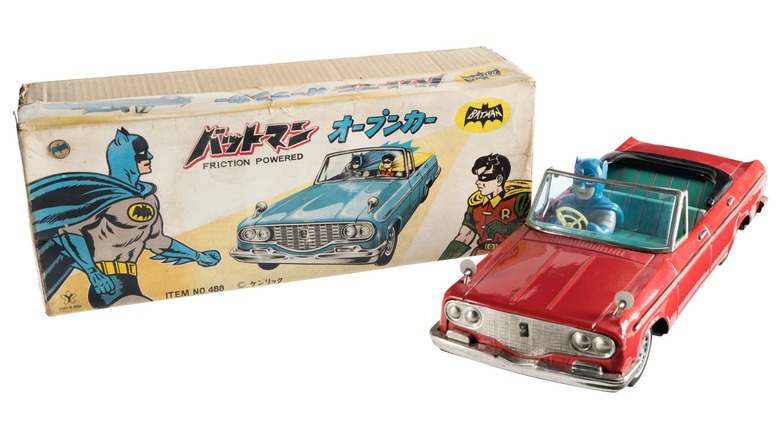 1966 Yonezawa Batmobile Tin Toy