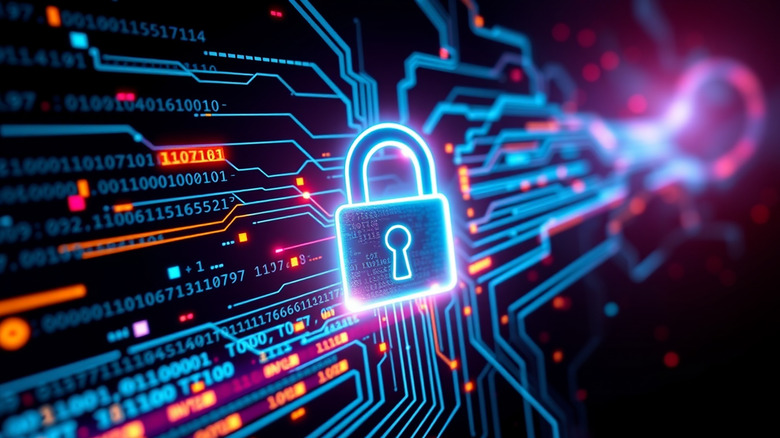 lock on digital rendering