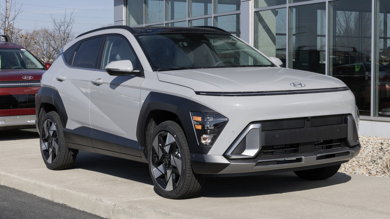 Hyundai Kona Limited AWD small SUV display.