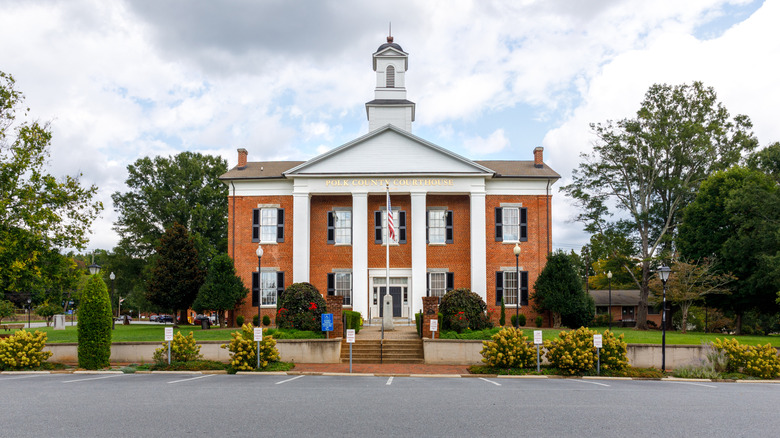 The Polk County Courthouse in Columbus North Carolina.