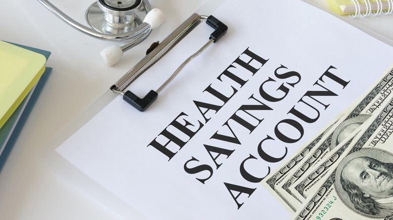 Health Savings Account shown using text