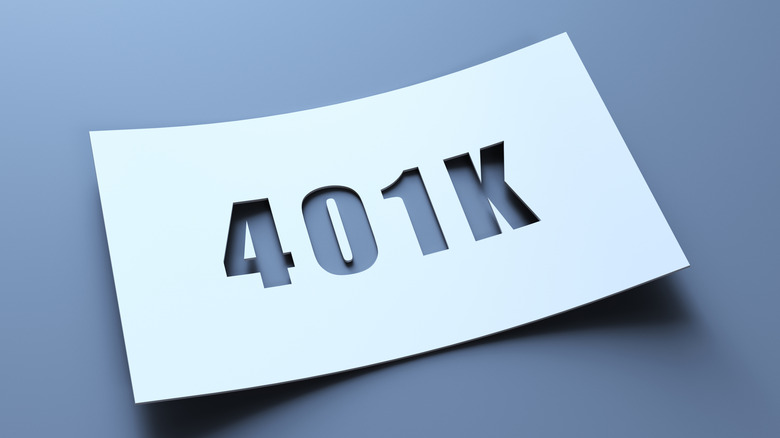 401k paper cut out