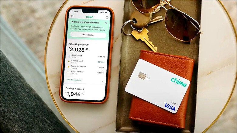 Chime debit card and app