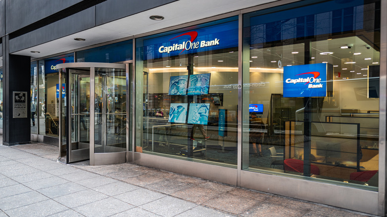 A Capital One Bank branch in New York.