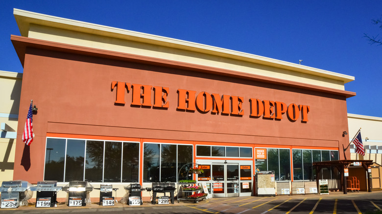 The exterior of a Home Depot 