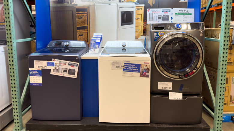GE Appliances for sale inside local Costco warehouse.
