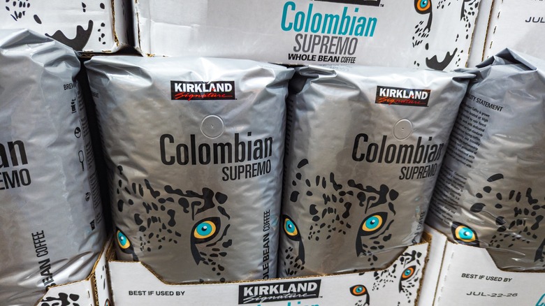Coffee on shelf at Costco