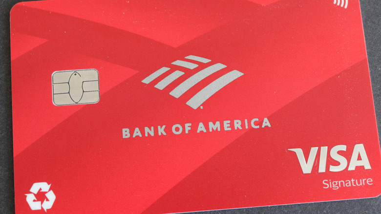 close-up of Bank of America Customized Cash Rewards Credit Card