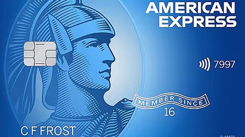 close-up of Blue Cash Everyday Card From American Express