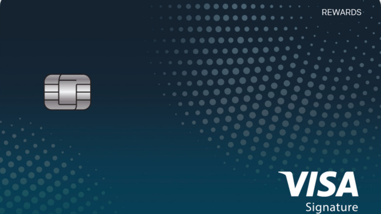 close-up of Community Bank Maximum Rewards Visa Credit Card