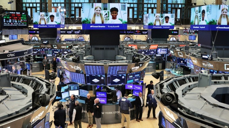 A floor of the New York stock exchange during trading hours in 2026.