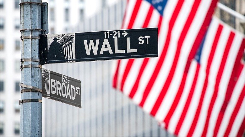 Wall Street/Broad sign New York