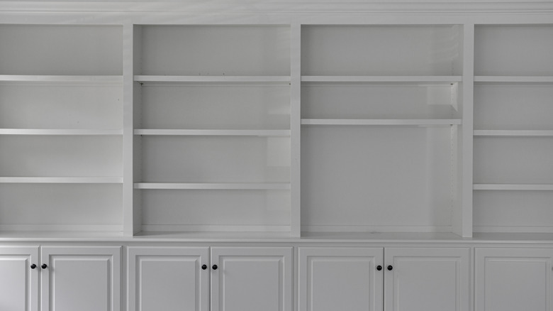 built-in furniture on a wall