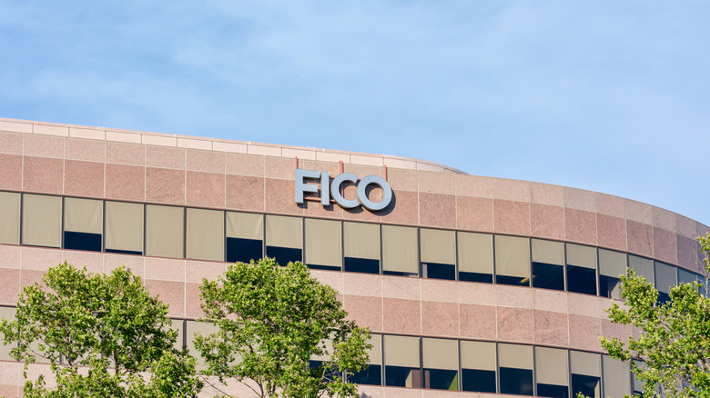 FICO logo on the exterior of a building