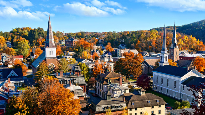 overview of historic part of Montpelier