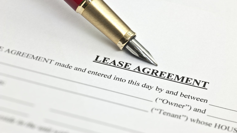 a lease agreement