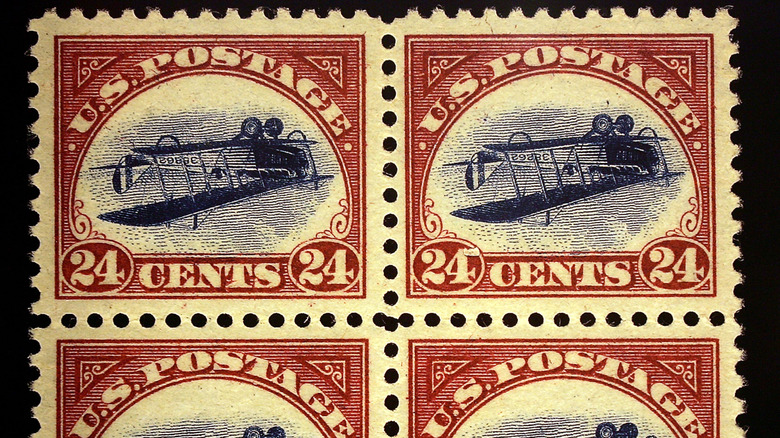 Inverted Jenny stamp