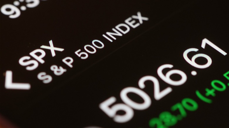 S&P 500 index and points