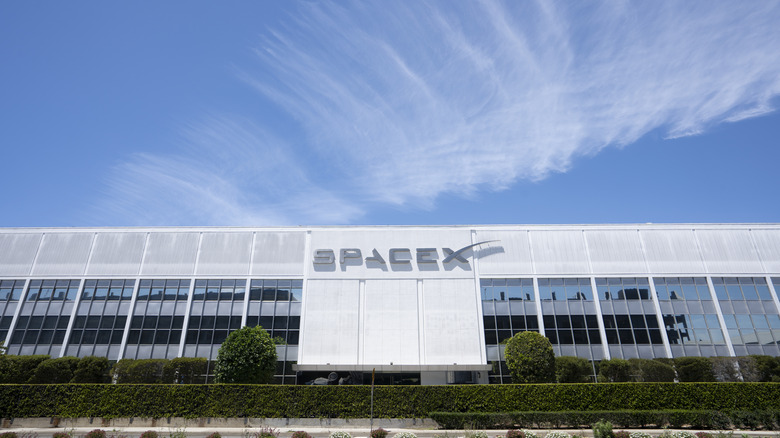 SpaceX Falcon 9 shortly after a launch
