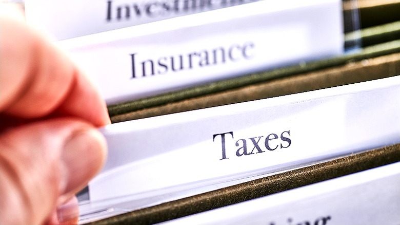 File for tax records