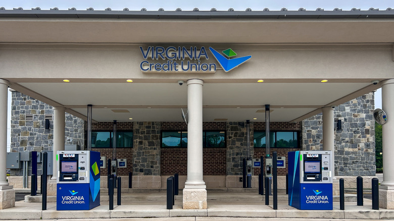 The exterior of a Virginia Credit Union branch building