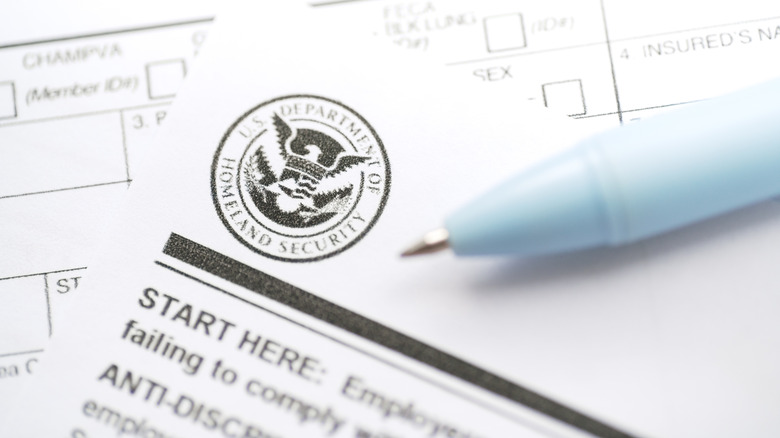 Application for employment by the US Department of Homeland Security