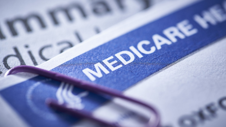 Up-close photo of medicare card