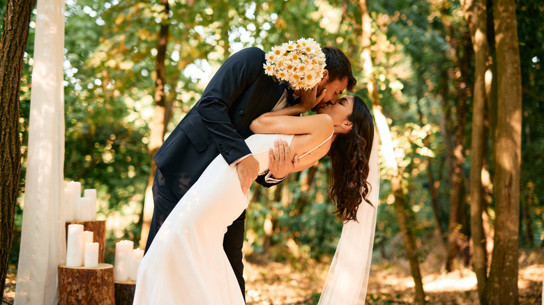 couple on their wedding day