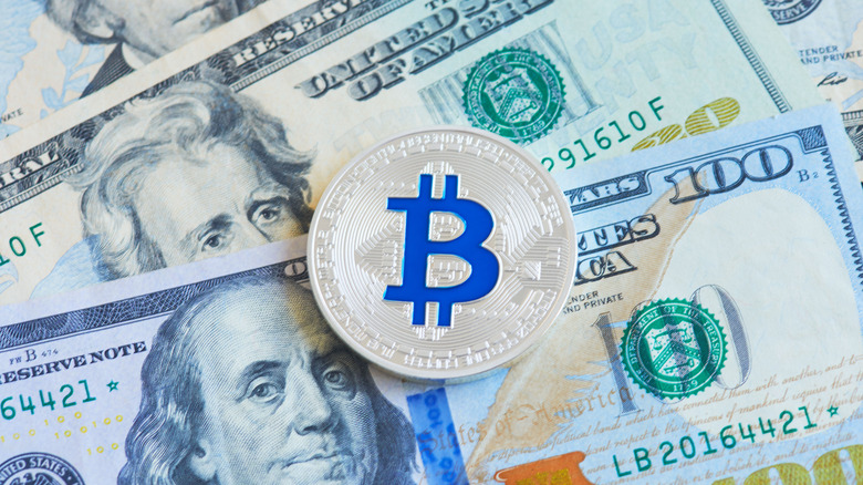 Bitcoin coin over US Dollars