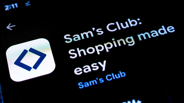 The Sam's Club mobile app on the app store