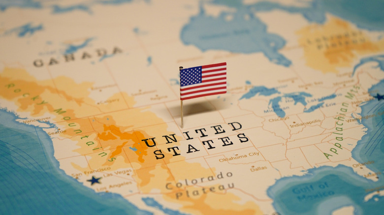 A map of the U.S.