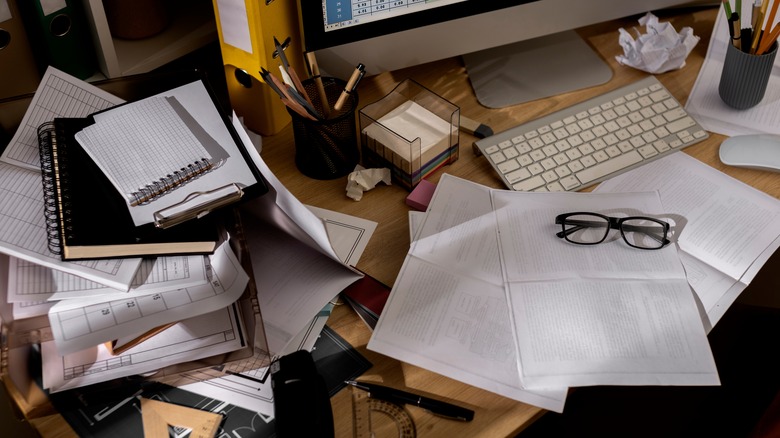Messy workspace