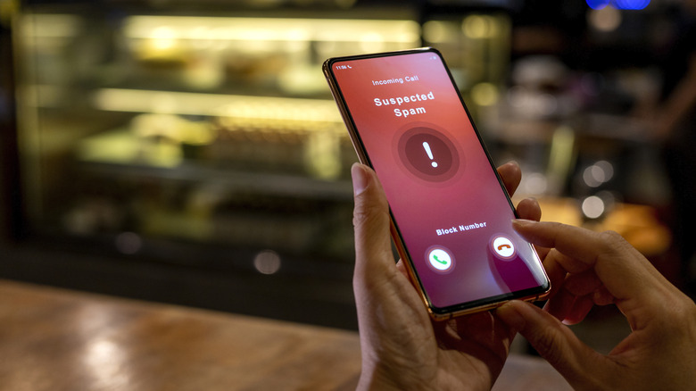 Phone call noting possible scam