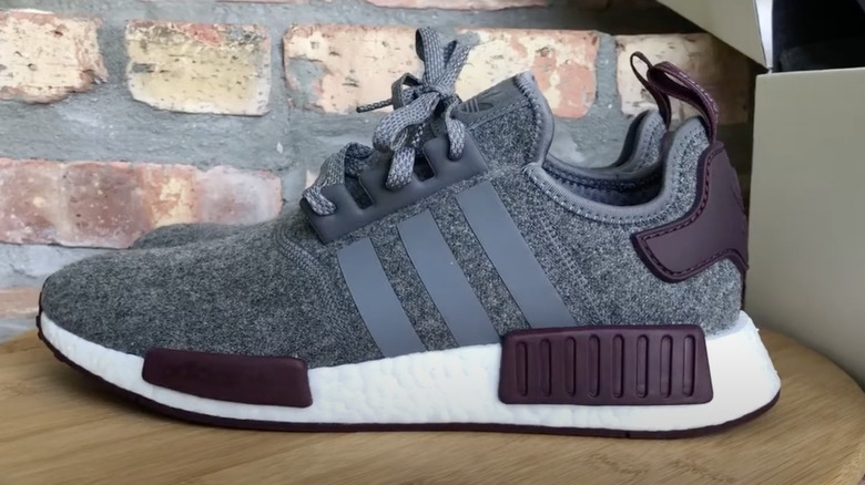 Adidas NMD R1 Pharrell Friends and Family Burgundy shoe