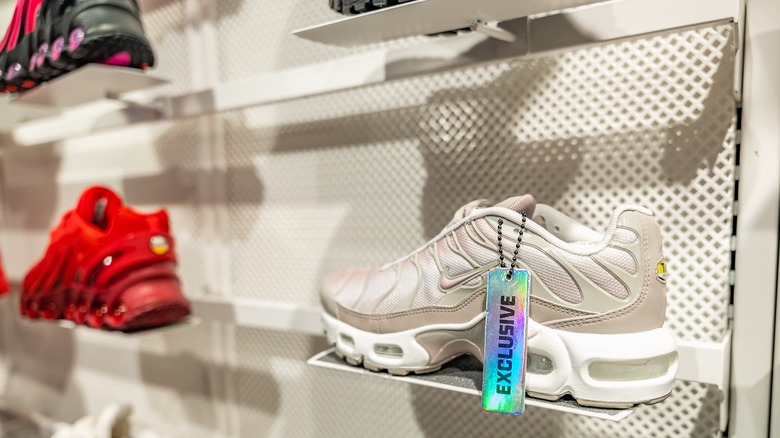 Nike Air Max shoes on shelf
