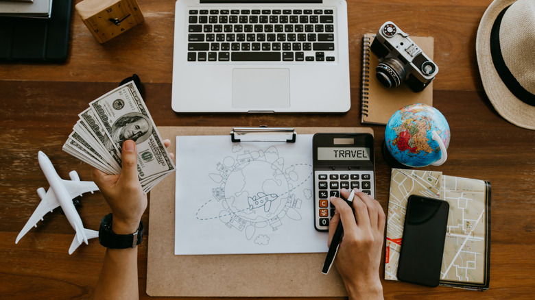 Travel budget concept