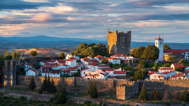Panoramic view of Bragança in Portugal.