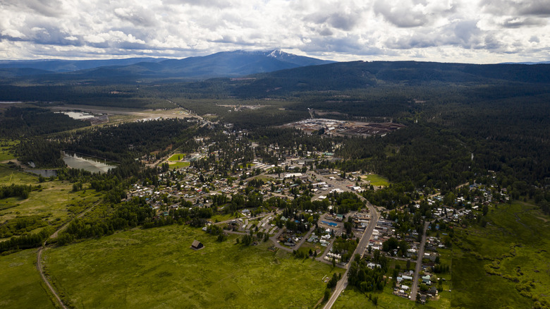 Aerial view of Chester, California