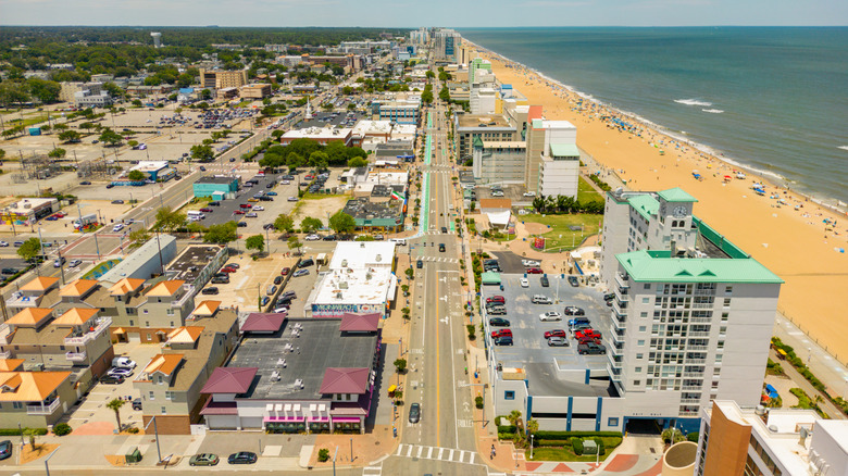 Aerial photo of Virginia Beach