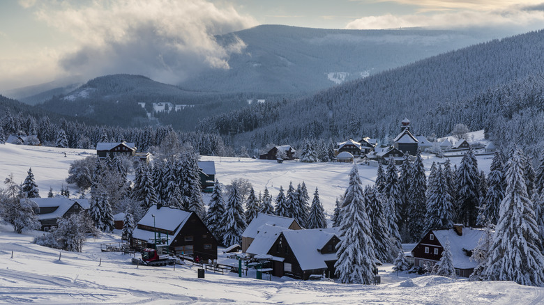 Winter in Bohemian region.