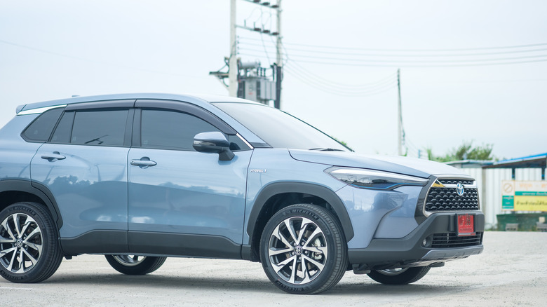 A 2022 Toyota Corolla Cross in Thailand